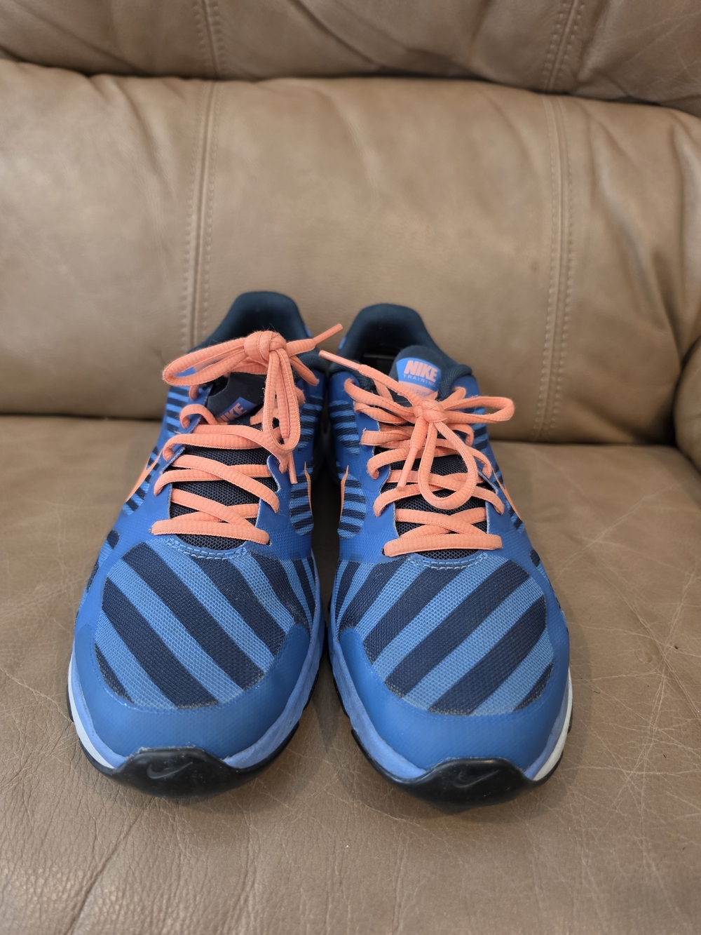 Nike Dual Fusion Women's Blue and Orange Athletic Shoes
